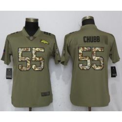 Cheap Bradley Chubb Denver Broncos Salute to Service Women Jersey From China #55