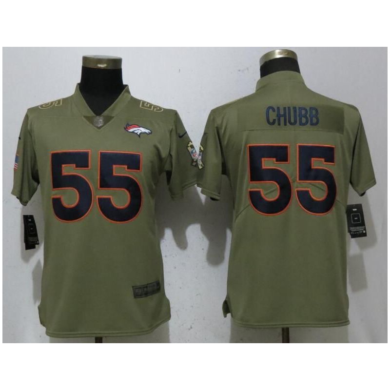 Cheap Bradley Chubb Denver Broncos Salute to Service Women Jersey From China #55