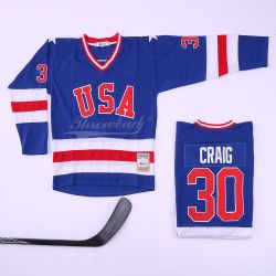 Cheap Jim Craig Olympics Hockey Jersey 1980 Winter Olympics USA #30