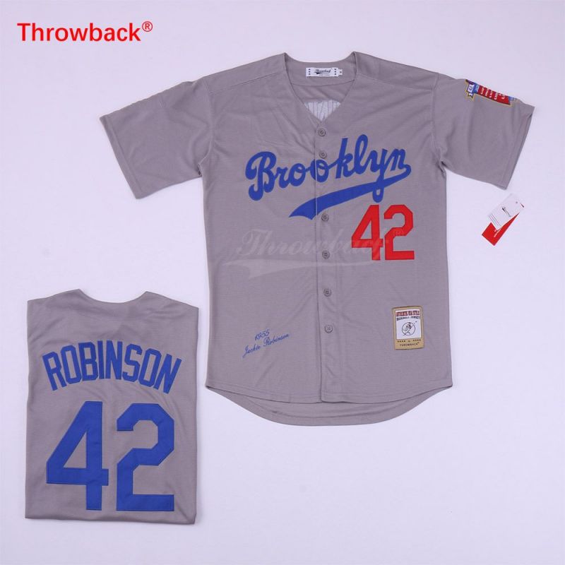 Cheap Jackie Robinson Brooklyn Dodgers Jersey From China #42