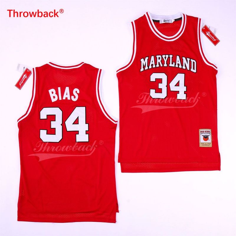 Cheap Len Bias Maryland Terps University Jersey From China #34