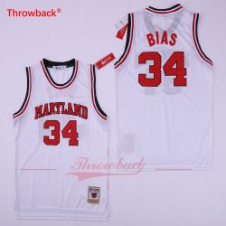 Cheap Len Bias Maryland Terps University Jersey From China #34