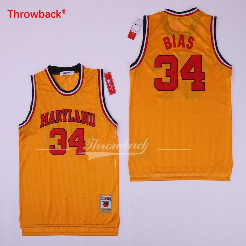 Cheap Len Bias Maryland Terps University Jersey From China #34