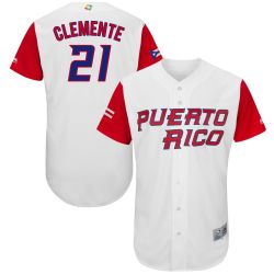 Cheap Roberto Clemente Puerto Rico Jersey From China #21