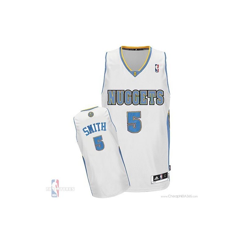 Cheap JR Smith Nuggets Jersey #5 Home White From China