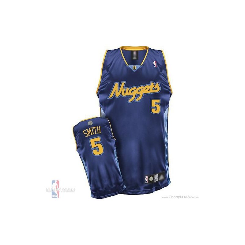 Cheap JR Smith Nuggets Jersey #5 Alternate Dark Blue From China