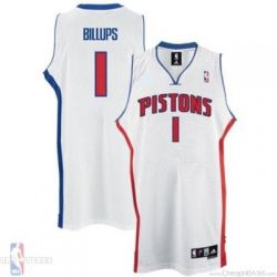 Cheap Chauncy Billups Pistons Jersey #1 Home White From China