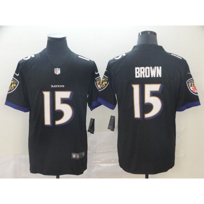 Cheap Marquise Brown Ravens Jersey From China in Men Women Youth Size #15