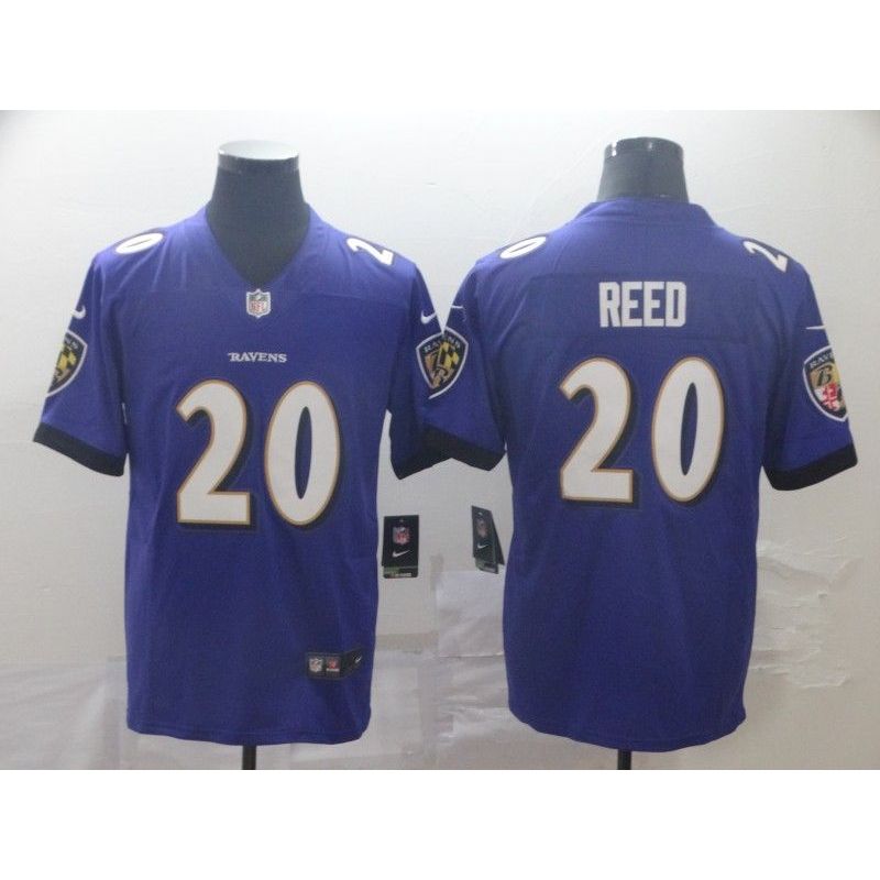 Cheap Ed Reed Ravens Jersey #20 China Black/Purple