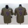 Cheap Justin Tucker Ravens Olive Salute TO Service Jersey From China #9