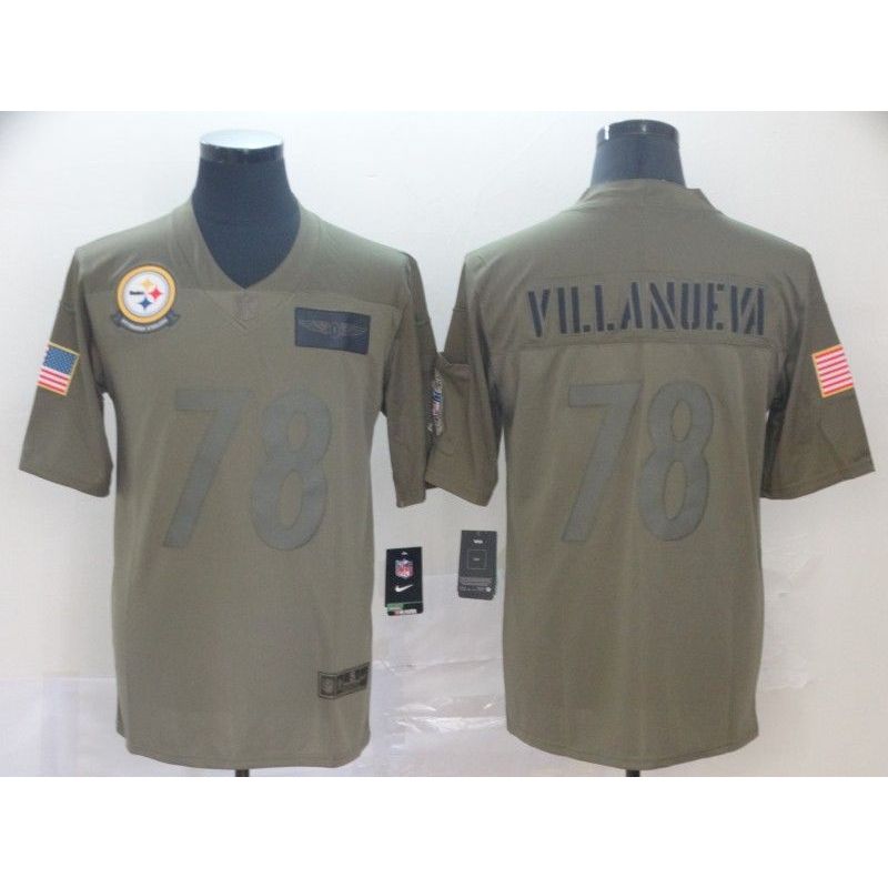 Cheap Alejandro Villanueva Steelers Jersey From China Salute To Service #78