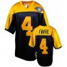 Cheap Brett Favre Packers Jersey #4 Yellow Throwback From China