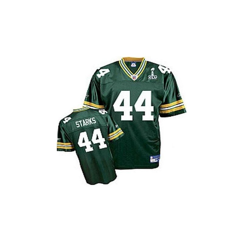 Cheap James Starks Packers Jersey #44 Green super bowl XLV From China