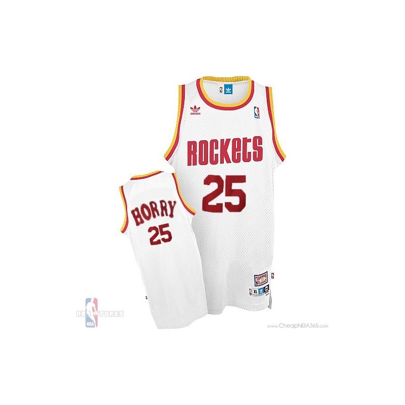 Cheap Robert Horry Rockets Jersey #25 Throwback Home White From China