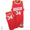 Cheap Hakeem Olajuwon Rockets Jersey #34 Throwback Road Red From China