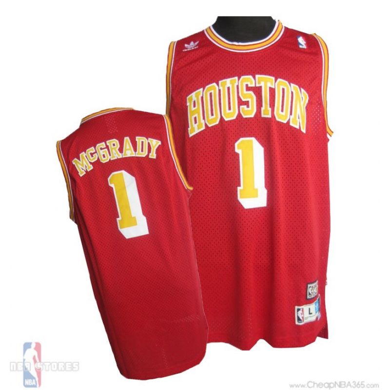 Cheap Tracy McGrady Rockets Jersey #1 Red From China