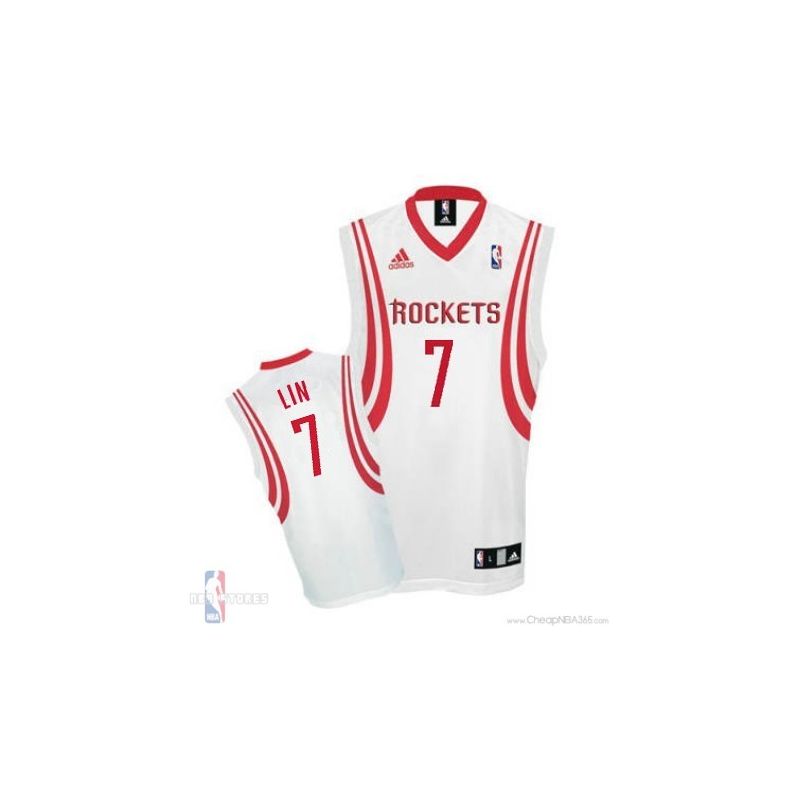 Cheap Jeremy Lin Rockets Jersey #7 Road White From China