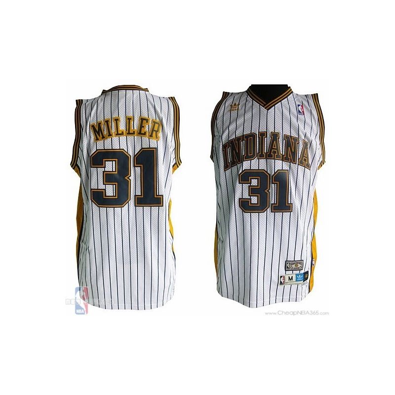 Cheap Reggie Miller Indiana Pacers Jersey #31 Throwback White From China