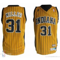 Cheap Reggie Miller Indiana Pacers Jersey #31 Throwback Yellow From China