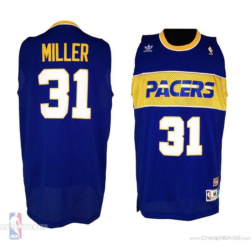 Cheap Reggie Miller Indiana Pacers Jersey #31 Blue Throwback From China