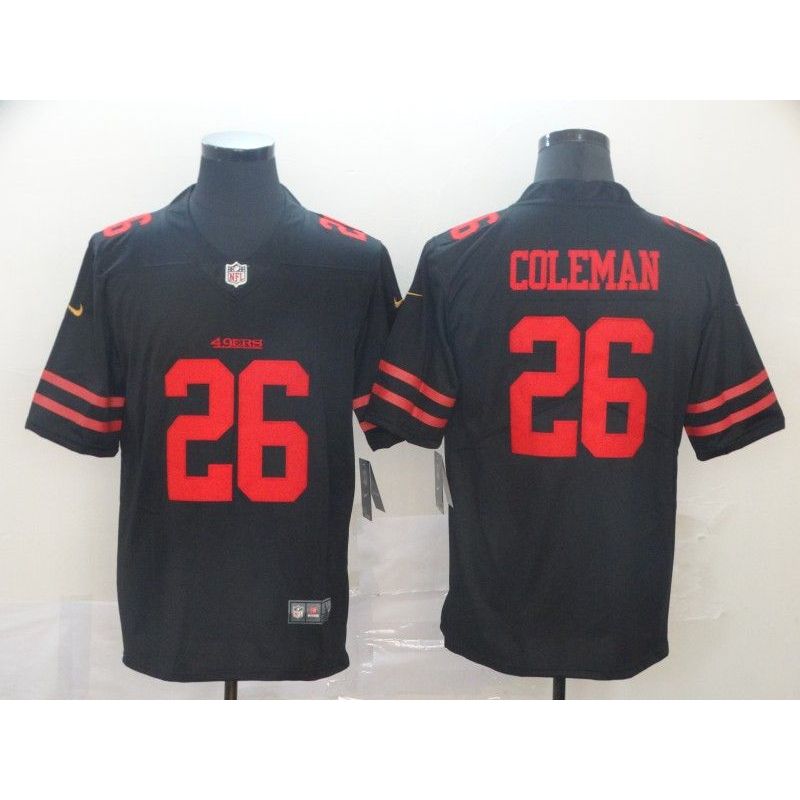 Cheap Tevin Coleman 49ers Jersey From China #26