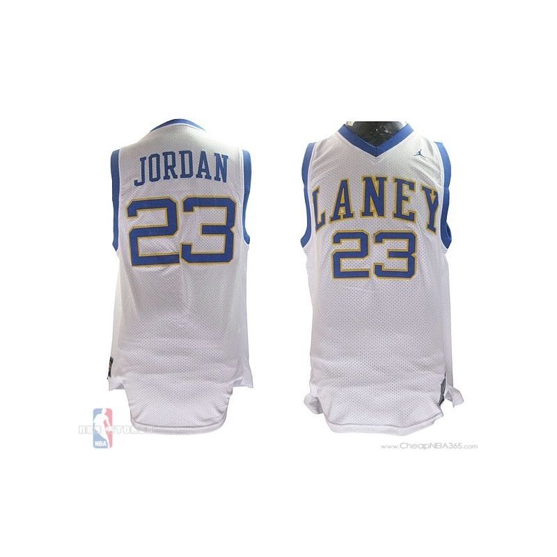 Cheap Michael Jordan Laney High School Jersey #23 White From China