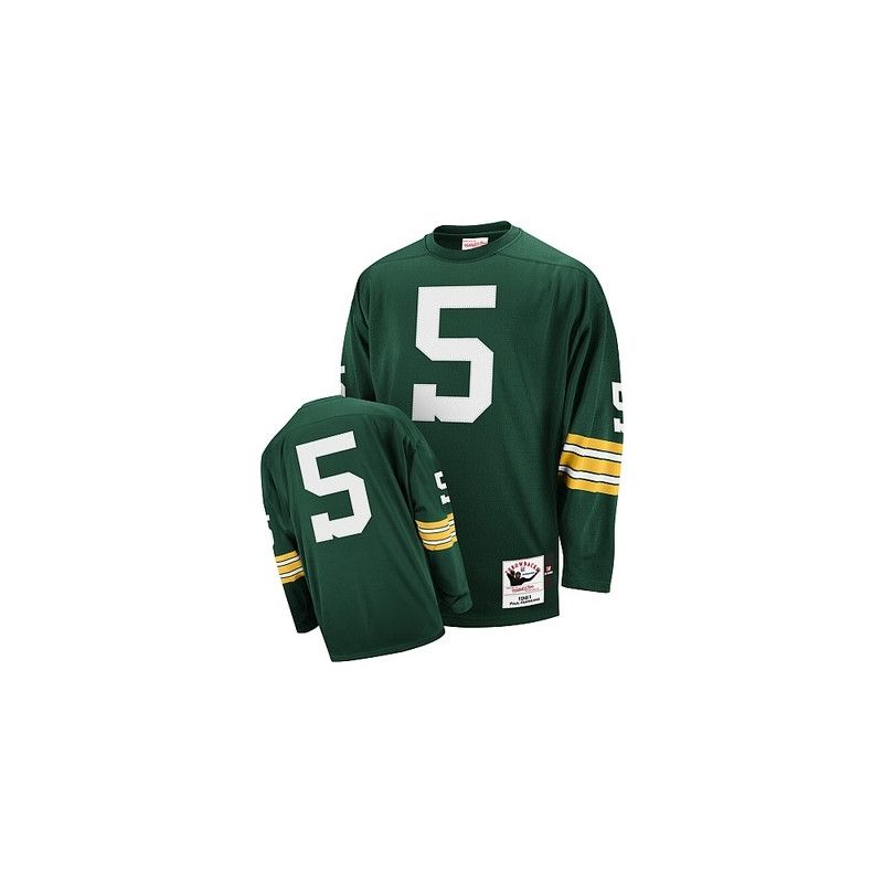 Cheap Paul Hornung Packers Jersey #5 Green Throwback From China