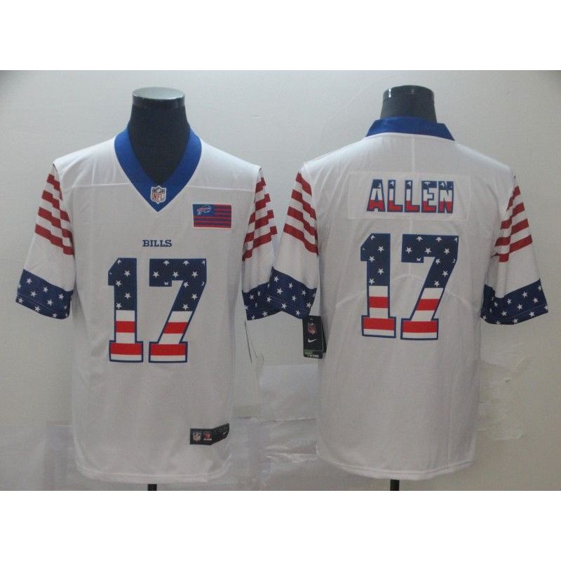 Cheap Josh Allen Bills Jersey From China Salute To Service #17