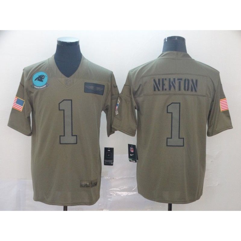 Cheap Cam Newton Panthers Jersey From China Salute To Service #1