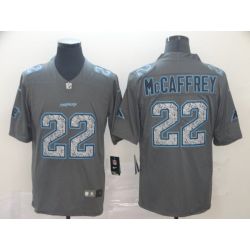 Cheap Christian McCaffrey Panthers Jersey From China 2017 draft Salute to Service Gold #22