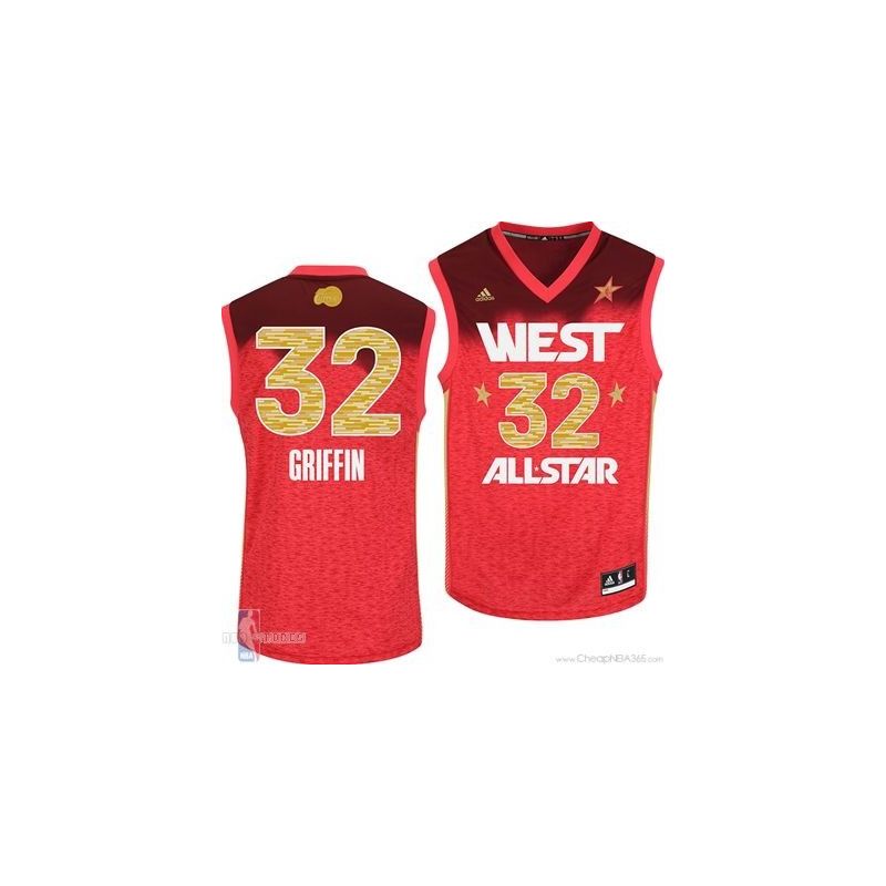 Cheap Blake Griffin Clippers Jersey #32 Red 2013 All Star From China