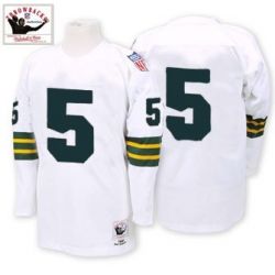 Cheap Paul Hornung Packers Jersey #5 White Throwback From China