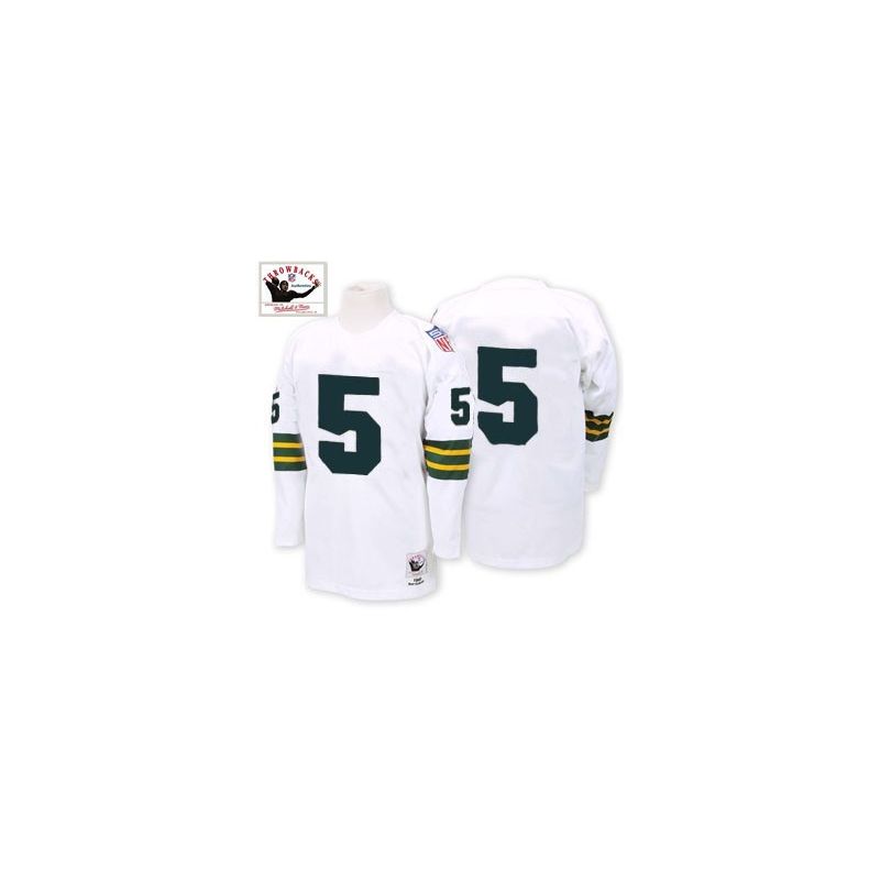 Cheap Paul Hornung Packers Jersey #5 White Throwback From China