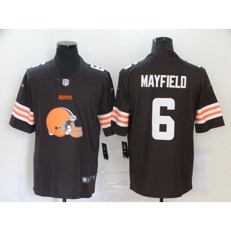 Cheap Baker Mayfield Browns Jersey From China Salute To Service #6