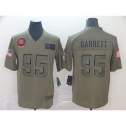 Cheap Myles Garrett Browns Jersey From China 2017 draft Brown/White/Olive #95