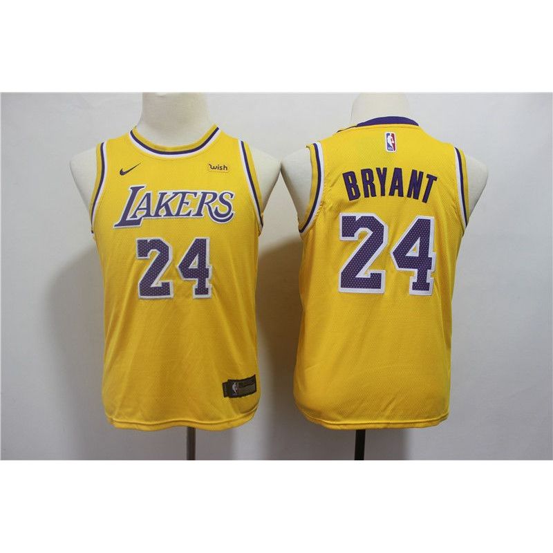 Cheap Kobe Bryant Lakers Youth Jersey #24 Home From China