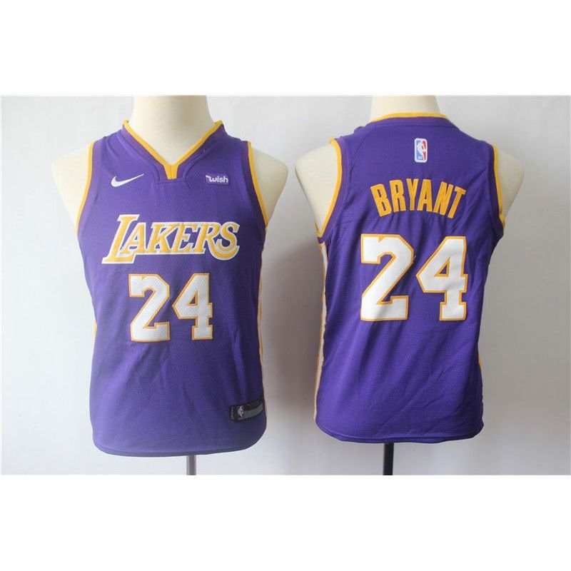 Cheap Kobe Bryant Lakers Youth Jersey #24 Home From China