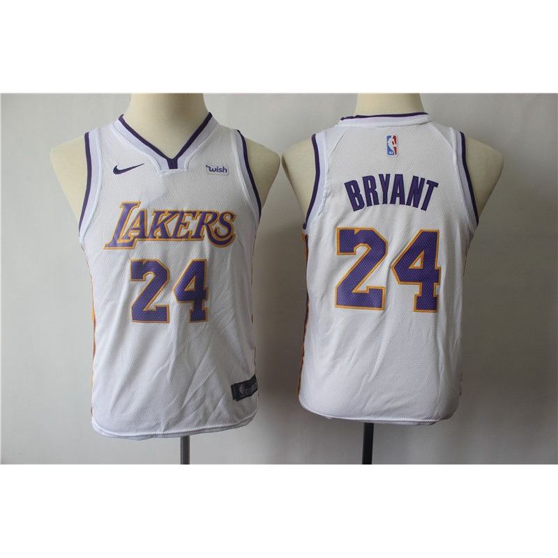 Cheap Kobe Bryant Lakers Youth Jersey #24 Home From China