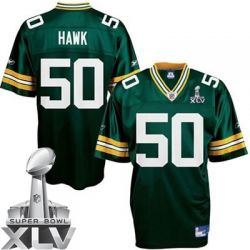 Cheap A J Hawk Packers Jersey #50 Green 2011 Super Bowl XLV From China