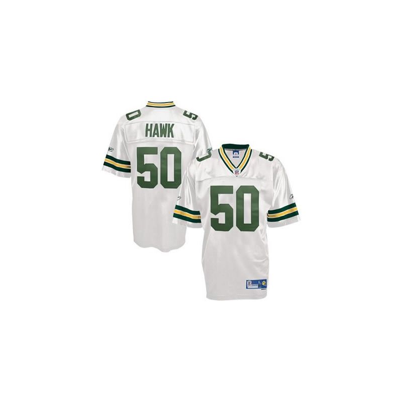 Cheap A J Hawk Packers Jersey #50 White From China