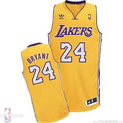 Cheap Kobe Bryant Lakers Jersey #24 Home Yellow From China