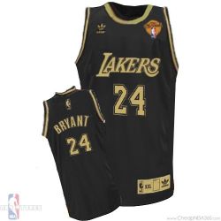 Cheap Kobe Bryant Lakers Jersey #24 Black Yellow Number From China