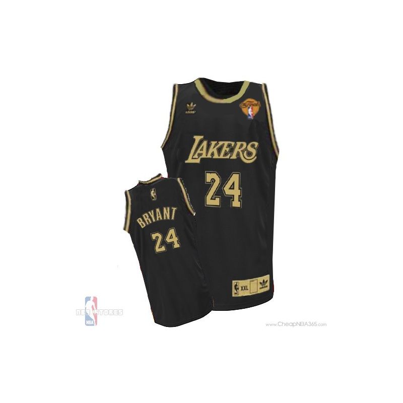 Cheap Kobe Bryant Lakers Jersey #24 Black Yellow Number From China