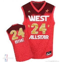 Cheap Kobe Bryant Lakers Jersey #24 Red 2013 All Star From China