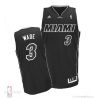 Cheap Dwyane Wade Heat Jersey #3 Black and White From China