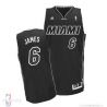 Cheap LeBron James Heat Jersey #6 Black From China