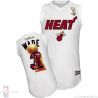 Cheap Dwyane Wade Heat Jersey #3 White 2013 Finals From China