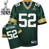 Cheap Clay Matthews Packers Jersey #52 Green 2011 Super Bowl XLV From China