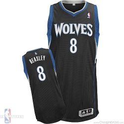 Cheap Michael Beasley Timberwolves Jersey #8 Alternate Black Revolution 30