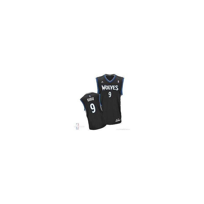 Cheap Ricky Rubio Timberwolves Jersey #9 Black From China